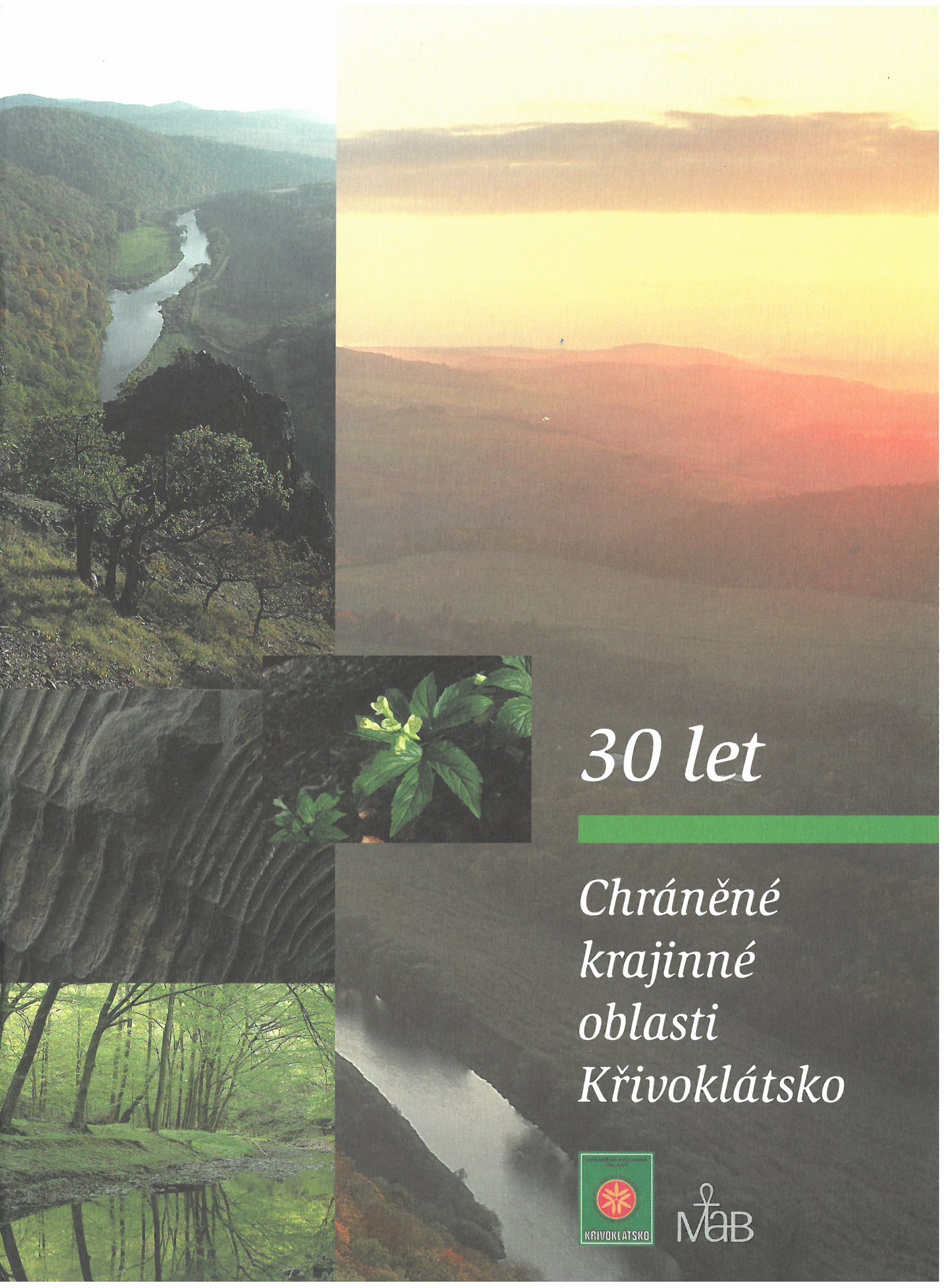 Titulní strana publikace 30 let CHKO.